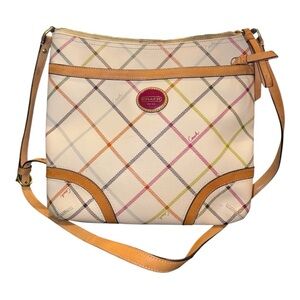 Coach Fact Heritage Tattersall Swingpack Cross Multicolor Plaid Style F21901 P3
